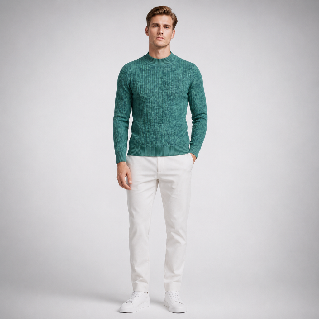 CILO Premium Knit Mock Neck Sweatshirt