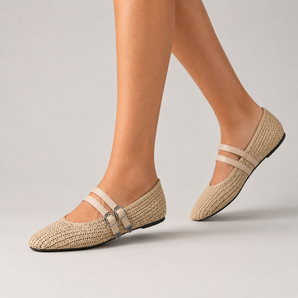 Odette Double Strap Flats