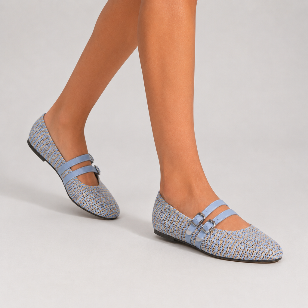 Odette Double Strap Flats