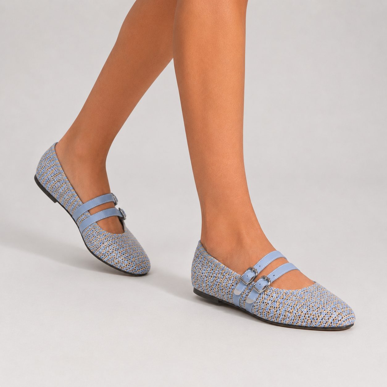Odette Double Strap Flats