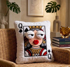 Monqluer Plush Spade Pillow