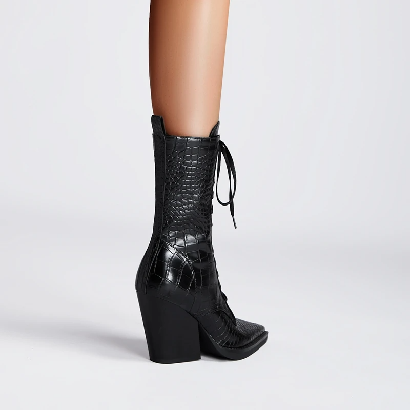 Westline Lace-Up Leather Boots